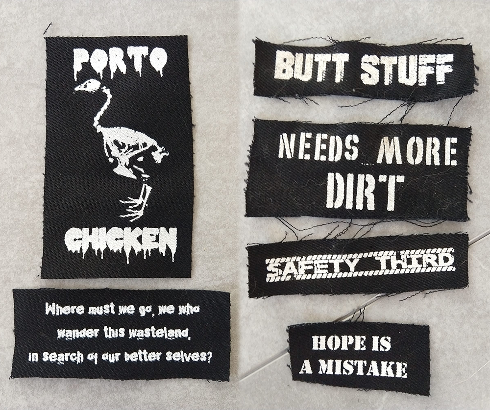 Black Punk Patch Set - Post Apocalyptic Events