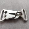 HK style olecranon clasp clip matte silver scaled